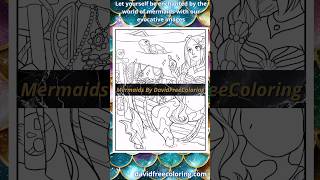 Fantasy Mermaids Coloring Pages | Coloring Book for Adults #coloringbook #colouringasmr