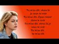 louane tu m as dit paroles