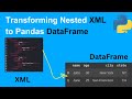Transforming Nested XML to Pandas DataFrame
