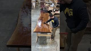 Oiling a 10 Foot Walnut Table! 🌳🛢️