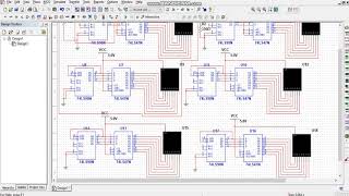 DIgitalclock simulation using multisim software