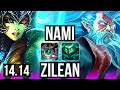 NAMI & Jhin vs ZILEAN & Kai'Sa (SUP) | 2/1/23, 1900+ games | BR Diamond | 14.14