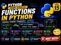 Basics of Functions in Python | Defining, Calling & Arguments | Python From Scratch | Lec. 15