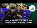 Chien Tung-C./Yu Hsiu-Ting vs Leng Y./Li Yuqi | 2019 ITTF Hungarian J&C Open Highlights (JGD Final)