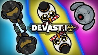 Devast.io New Snowman vs Robot and 1v1 battles