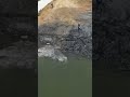 incredible landslide into deep water