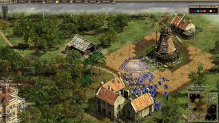 Cossacks II: multiplayer 2vs2. GROM, Lord vs Rche, Mykhailo. Голод