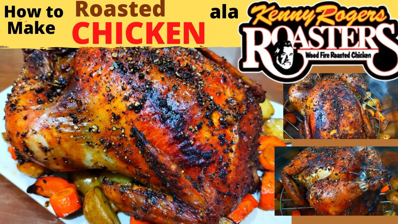 ROASTED CHICKEN Ala KENNY ROGERS | Best CRACKED PEPPER Roast Chicken ...