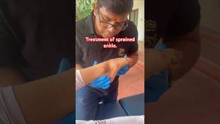 Chiropractic Treatment of sprained ankle. #drrajneeshkant #worldfamouschiropractor