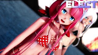 【MMD艦これ】江風山風海風でELECT　水着Ver 　歌詞つき