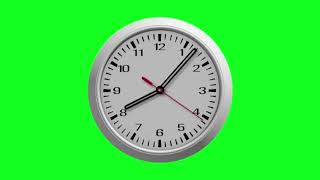 Wall clock Green Screen