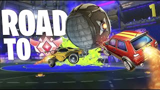 Road to GC Using NO Mechanics (game 1) | Rocket League