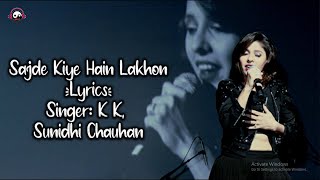 Sajde Kiye Hain Lakhon Full Song With Lyrics | K K, Sunidhi Chauhan | Pritam | Irshad Kamil | #reels