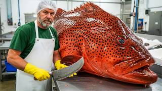 Giant Grouper: Catch, Fillet & Cook – You Won't Believe These Knife Skills