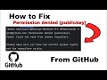 Fix GitHub Error Permission denied (publickey) | SSH Error Step by Step guide