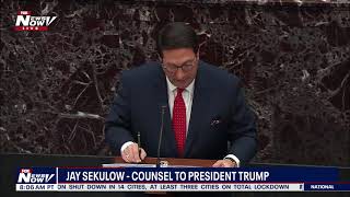 TIME TO END THIS: Jay Sekulow TEARS Into Democrats Case On President Trump Impeachment