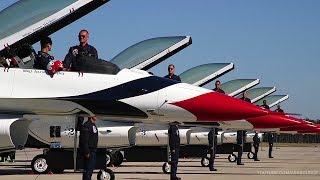 USAF Thunderbirds Ground Show Before Takeoff