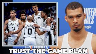 Victor Wembanyama on Trusting the Game Plan and Takeaways From Game 2 vs. OKC