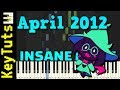 April 2012 from Deltarune - Insane Mode [Piano Tutorial] (Synthesia)