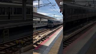 【JR西日本】直通快速　快速列車　奈良駅　到着　[JR West] Direct rapid train Arrive at Nara Station