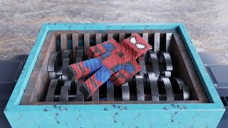 Shredding Spider-Man toys