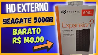 ✅ HD EXTERNO 500GB - Seagate Bom e Barato - R$ 140,00 [USB 3.0]