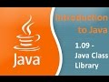 1 09   Java Class Library