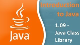 1 09 Java Class Library