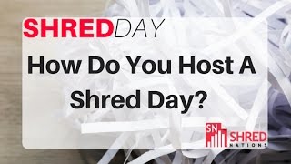 How to Host a Shred Day