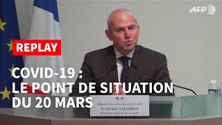 REPLAY - Covid-19: le point de situation du 20 mars