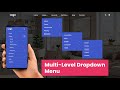 Multi-Level Dropdown Menu using Html Css & Javascript | Responsive