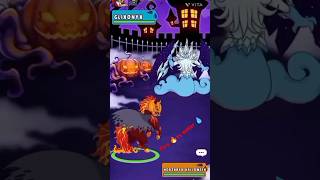 Horzaryx Halloween🎃🔥 vs Glixonyx 💧💦battle in#dynamonsworld #shorrts #trending #viral #gaming