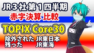 JR赤字決算比較・TOPIX Core30 除外されたJR東日本 残ったJR東海 どんこめニュース213回 #鉄道 #doncomet