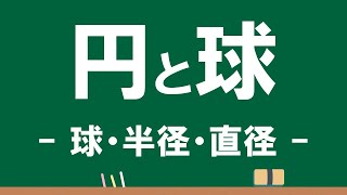 3年 円と球②「球・半径・直径」