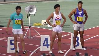 全日本インカレ2019 男子100m決勝