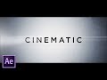 Create Clean Cinematic Trailer Titles | After Effects Tutorial