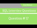 SQL Interview Question # 17 - Write an SQL Query to delete the duplicate records from a Table?