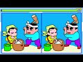 🌈【find the differences puzzle】 fun and enjoyable concentration training 【prevention of dementia】