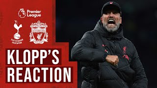 KLOPP'S REACTION: Tottenham 1-2 Liverpool | Reds boss on away league win