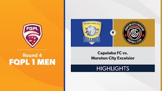 FQPL 1 Men Round 4 - Capalaba FC vs. Moreton City Excelsior Highlights