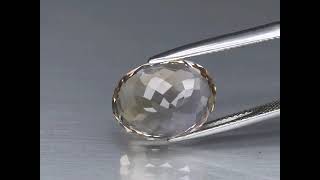 ビッグ 8.5ct 非加熱無処理 VVS 天然 アメトリン 超最高級☆彡 ブラジル産 てりってりメタリックバイカラー 15 x 11.4mm [鑑別済ロット]