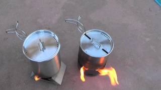 Alocs Alcohol Stove vs. Esbit