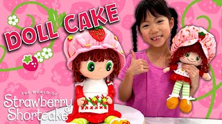 Strawberry Shortcake Rag Doll Cake | The Caking Girl | Baking for kids