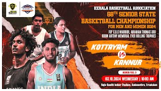 WOMENS : KOTTAYAM VS KANNUR I 68th SENIOR KERALA STATE BASKETBALL CHAMPIONSHIP 2024 I EDBA