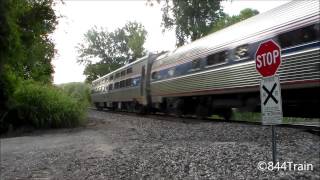 2 Amtrak Heritage Units, 145 and 822 With Amtrak and BNSF President Aboard!