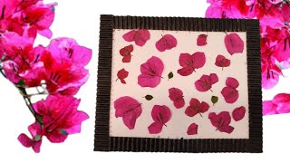 শুকনো ফুল সংরক্ষন ও ফ্রেমিং। To Dry \u0026 Press Flower By Homemade Device.Gift idea.