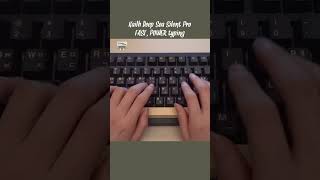 [ASMR] FAST, POWER typing / Thinkway tv99 / Kailh Deep Sea Silent pro  #asmr #keyboard #typingasmr