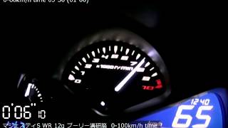 マジェスティS WR12g プーリー溝研磨後 0-100km/h time