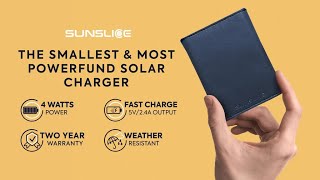 Sunslice | The smallest \u0026 most powerfund solar power bank  |  Photon - Solar Power Bank