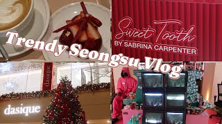 Trendy Seongsu Vlog | Biggest Olive Young | Squid Game pop-up | Dasique | Sabrina Carpenter Perfumes